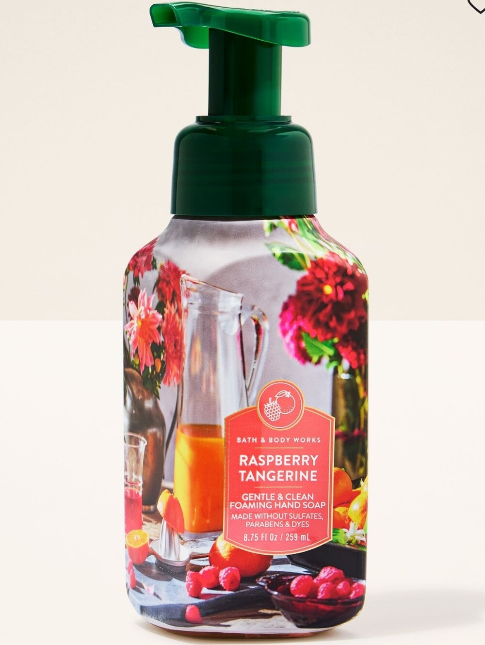 Bath & Body Works Raspberry Tangerine Gentle Foaming Hand Soap 8oz NEW RARE